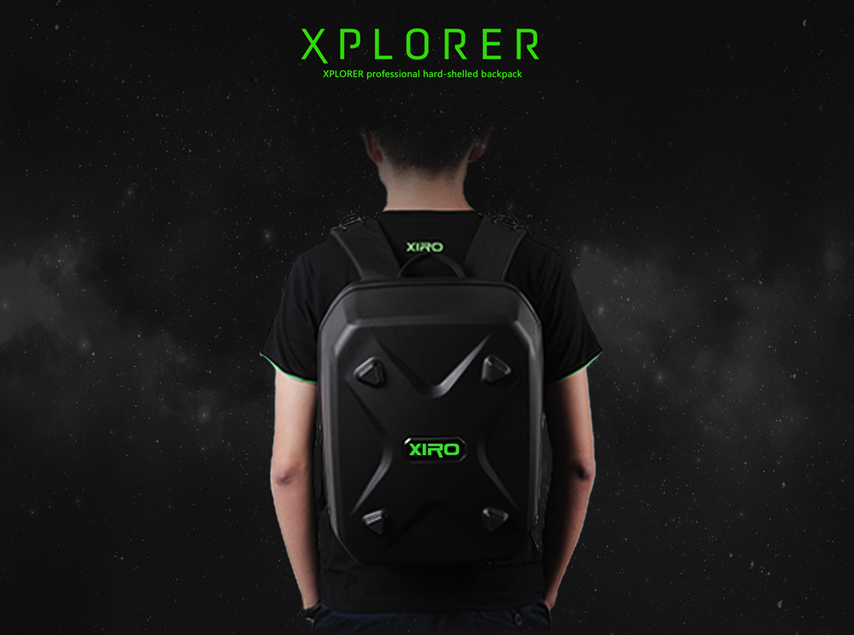 rotation，UAV，knapsack，product design，outdoors，