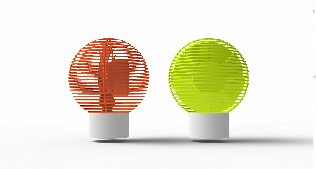 Home appliance design，product design，Desktop fan，USB power，Portable，Mini fan，