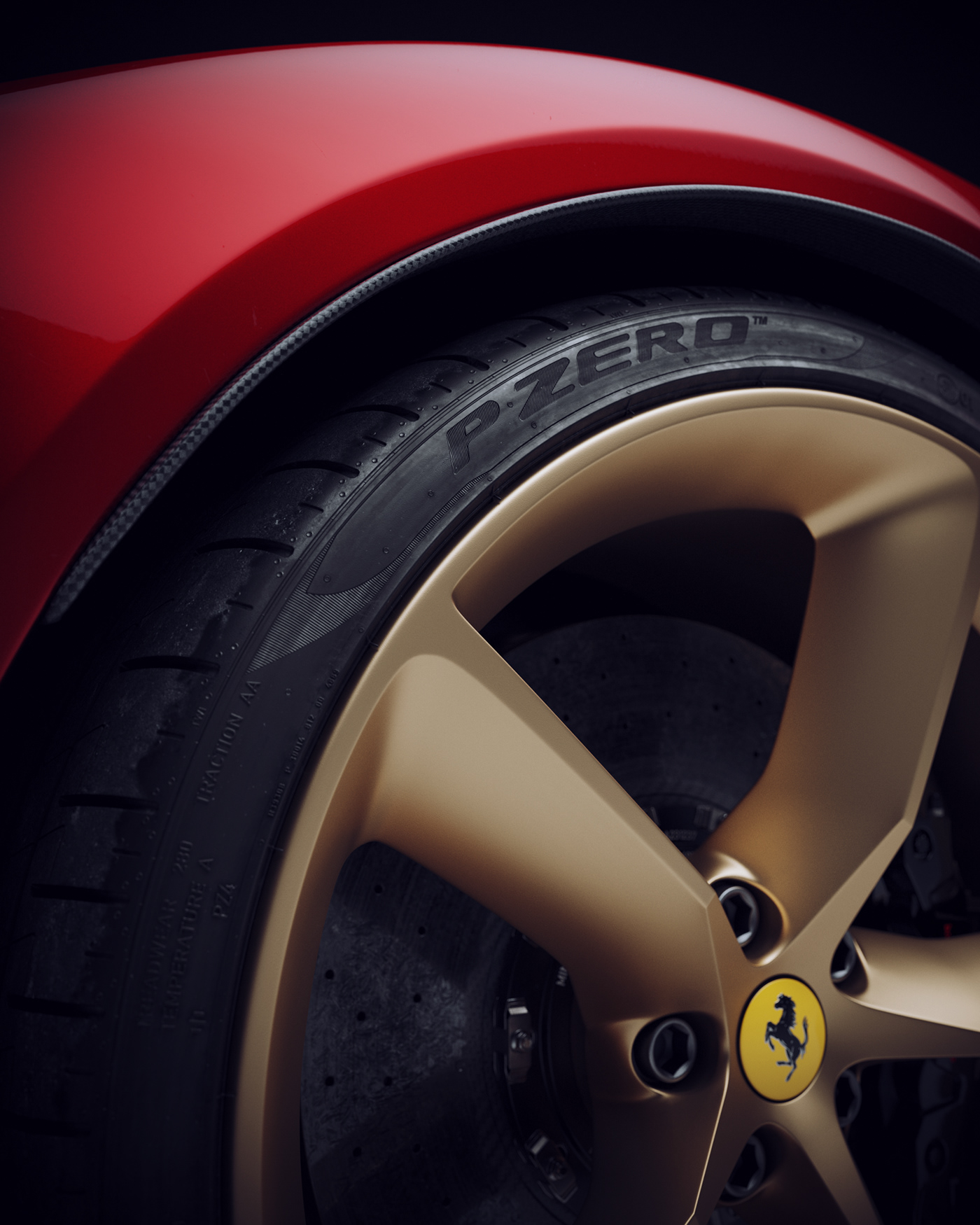 Ferrari，Sports car，cgi，