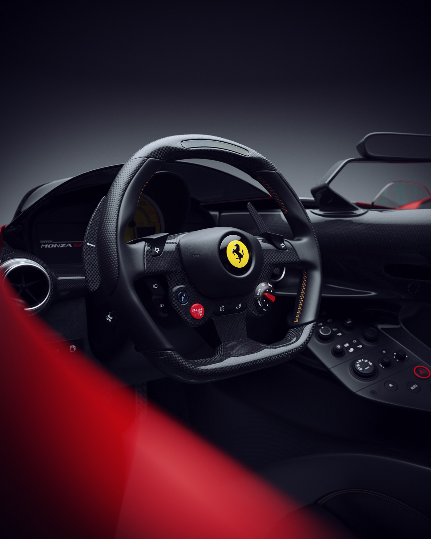 Ferrari，Sports car，cgi，