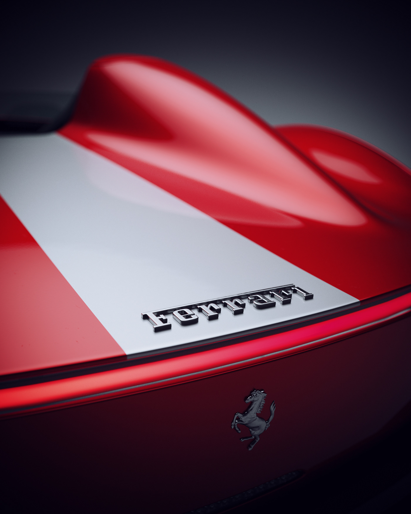 Ferrari，Sports car，cgi，