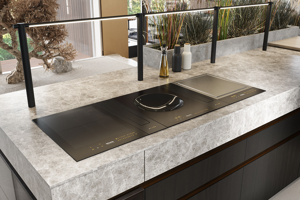 Interior design，a living room，forest，cgi，