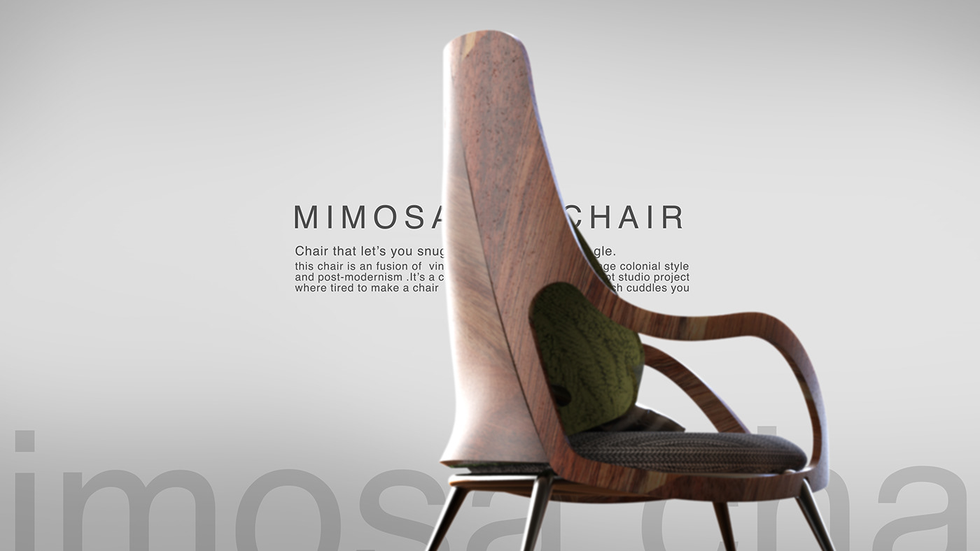 chair，Render，3D modeling，