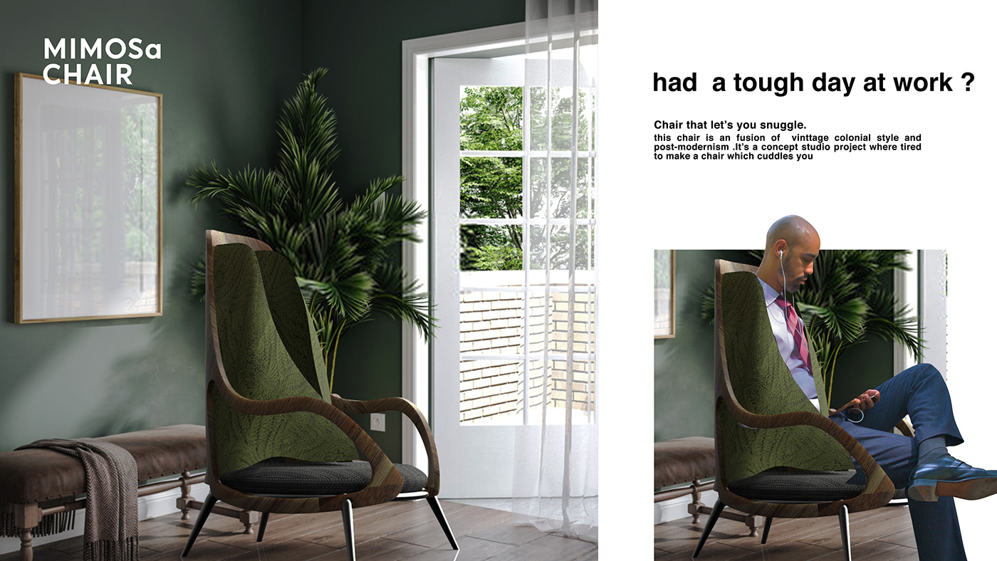 chair，Render，3D modeling，