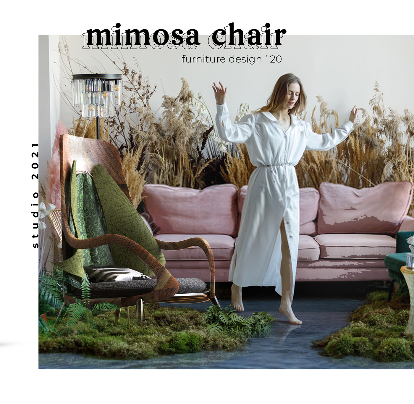 chair，Render，3D modeling，