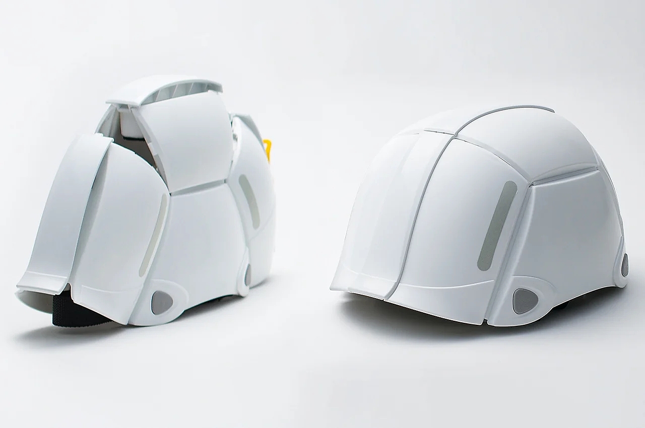 Folding helmet，Life saving accessories，R&D Make，