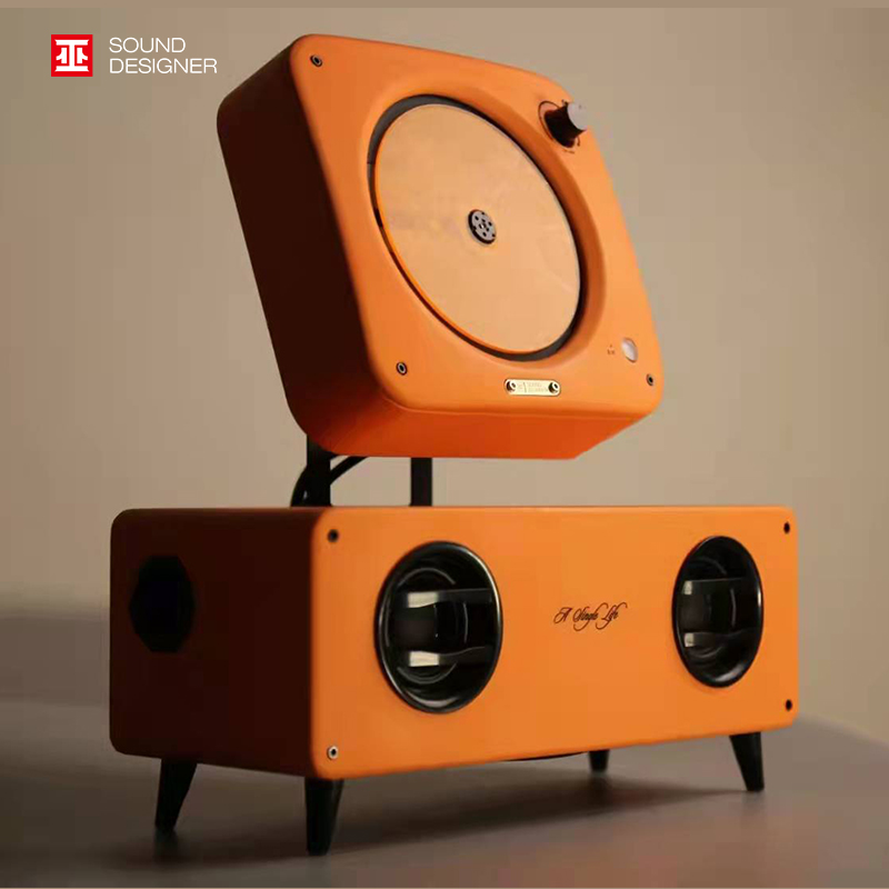 2.1 sound channel，Integrated CD player，Niche design，Original design，Single life 2.1 CD player，