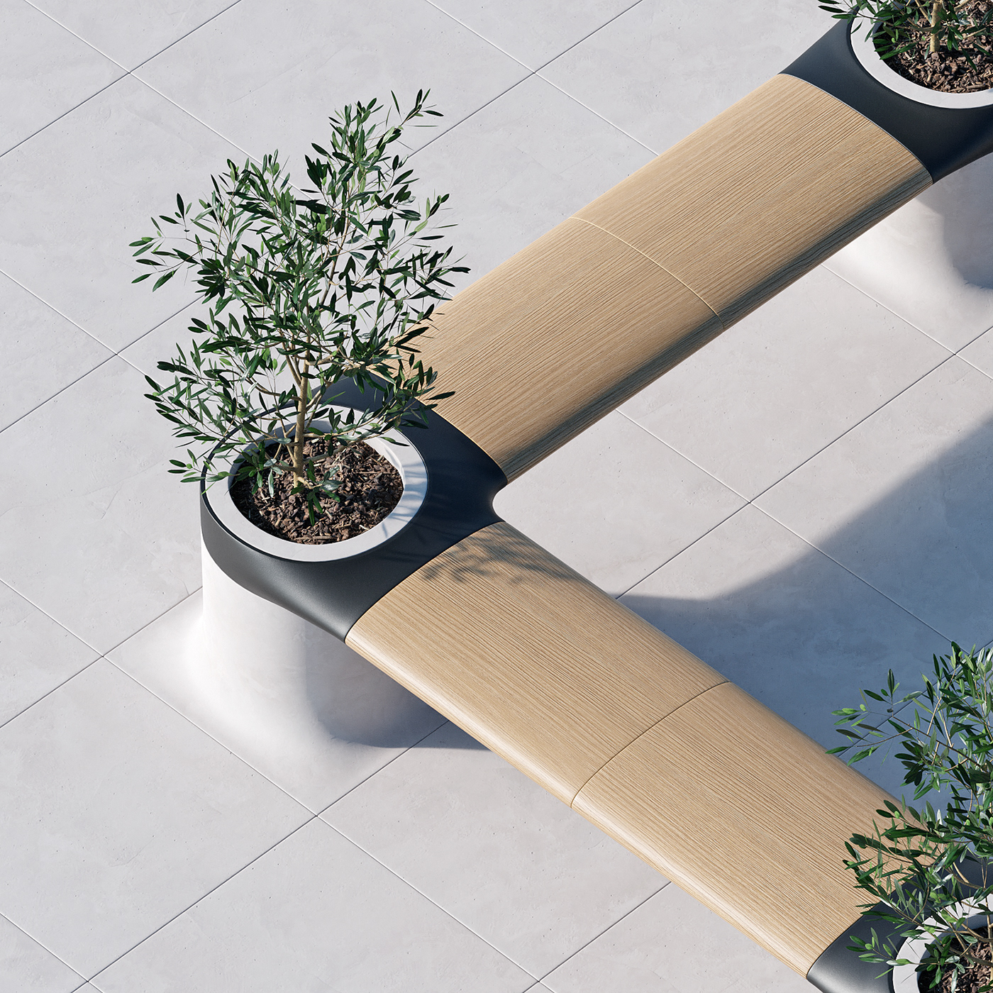 Mass，Modular public bench，S6W4 Render Weekly，