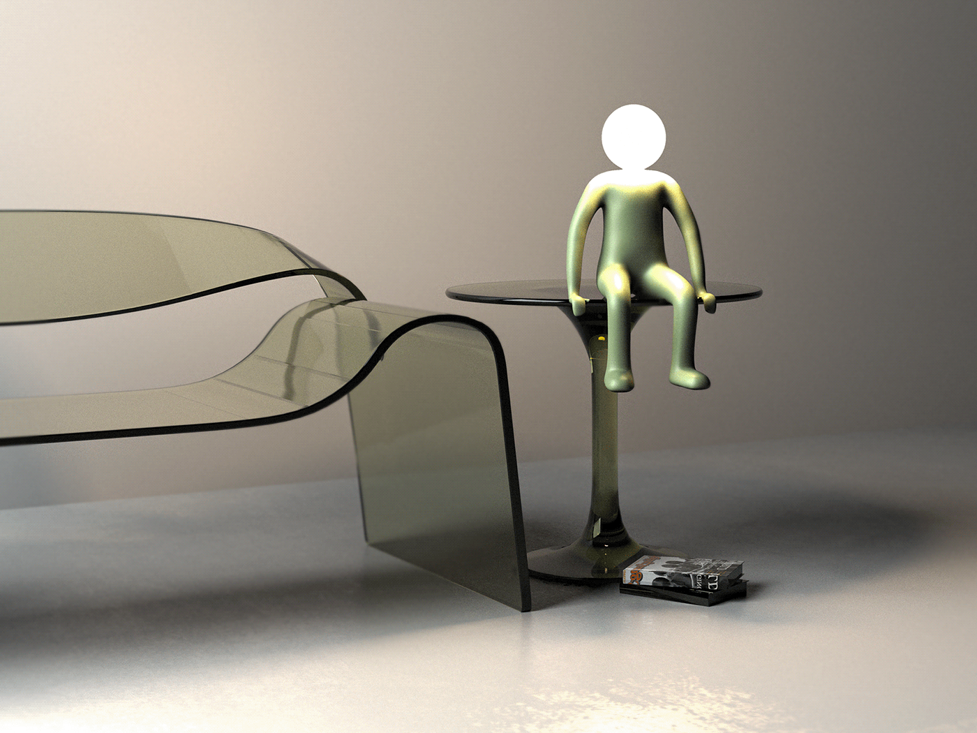 Maha Jaidah，Walk-Man Table Lamp，Walkman lamp，product design，