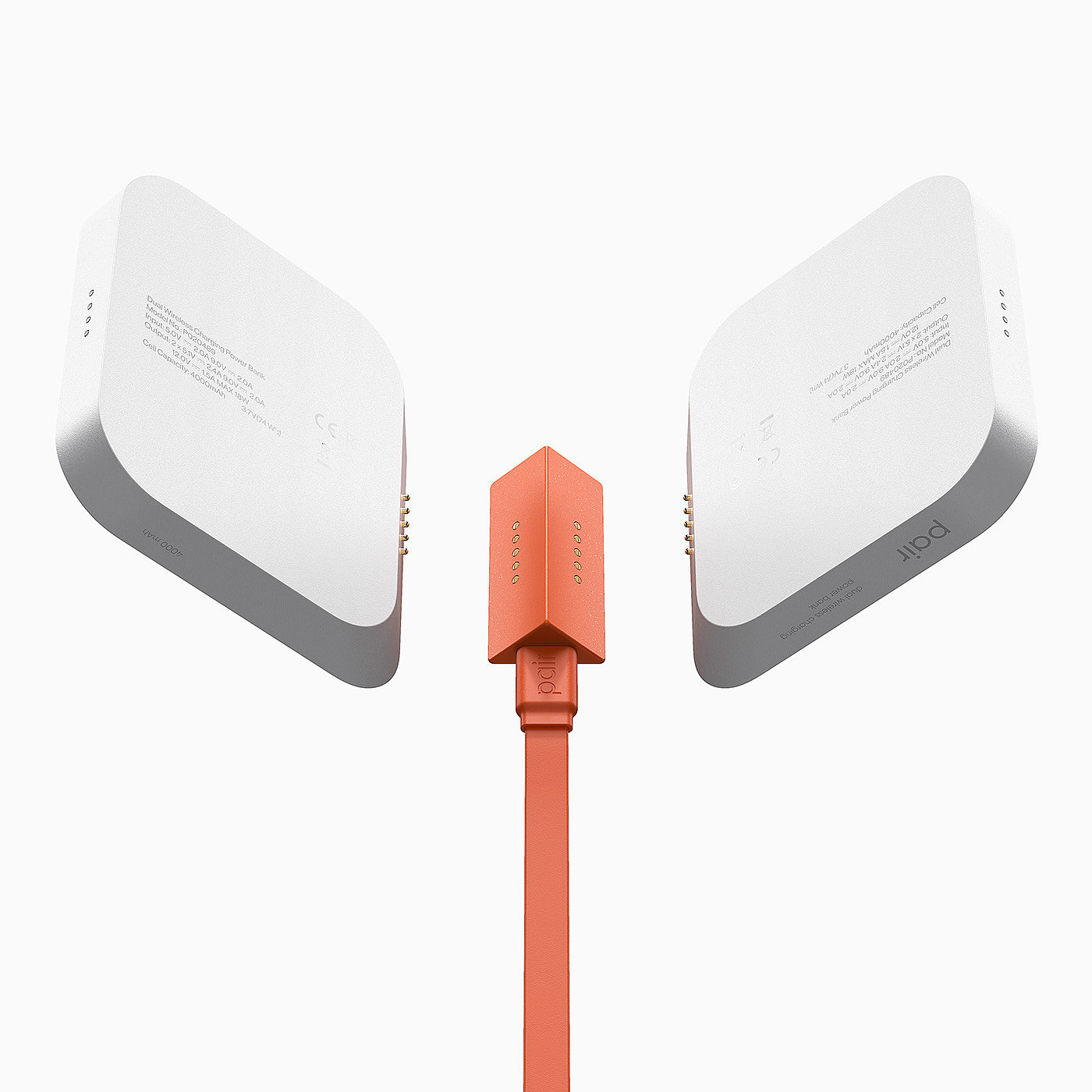charge，Pair，wireless，portable battery，Mobile power supply，