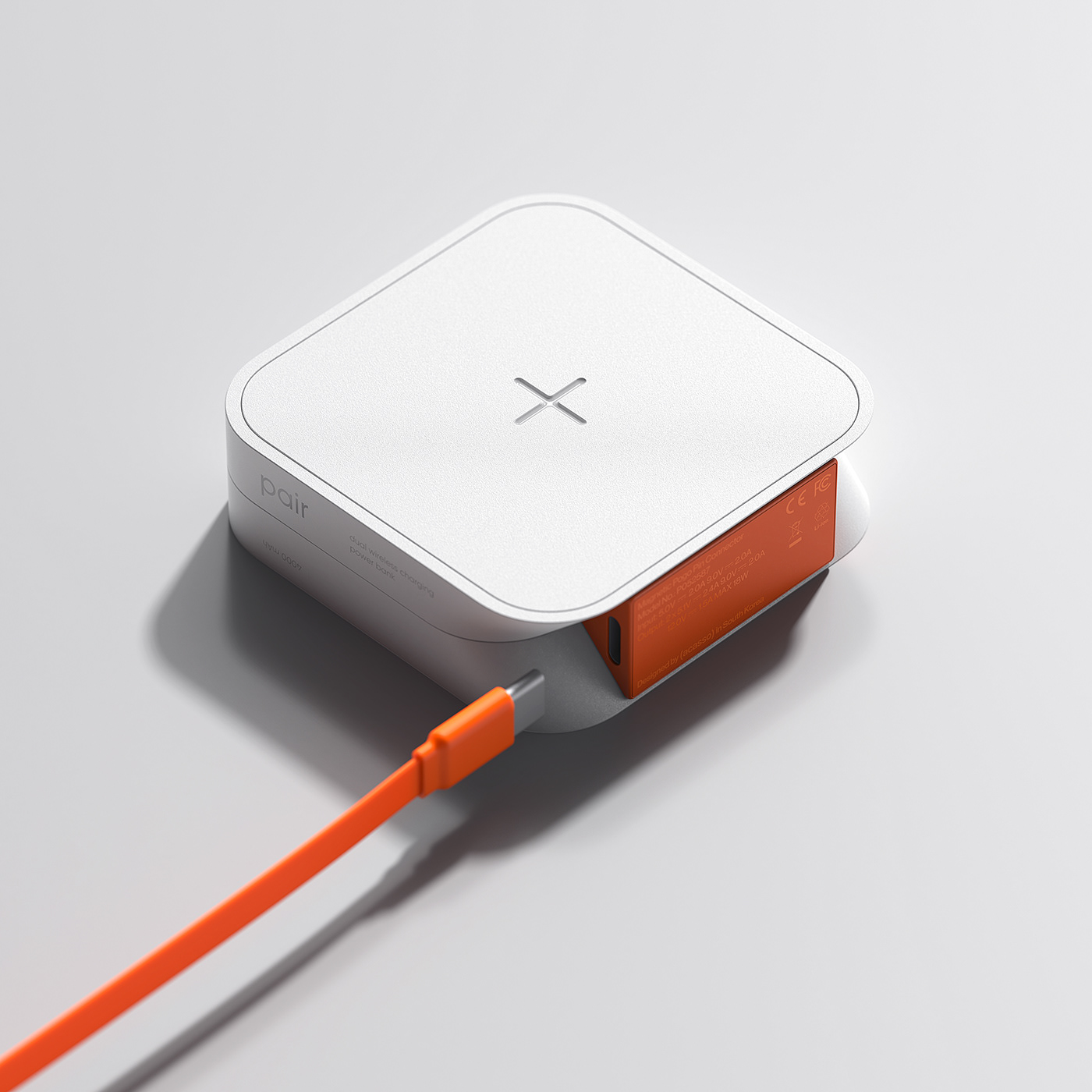 charge，Pair，wireless，portable battery，Mobile power supply，