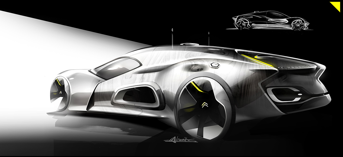 Reproduced car interior hand-painted，