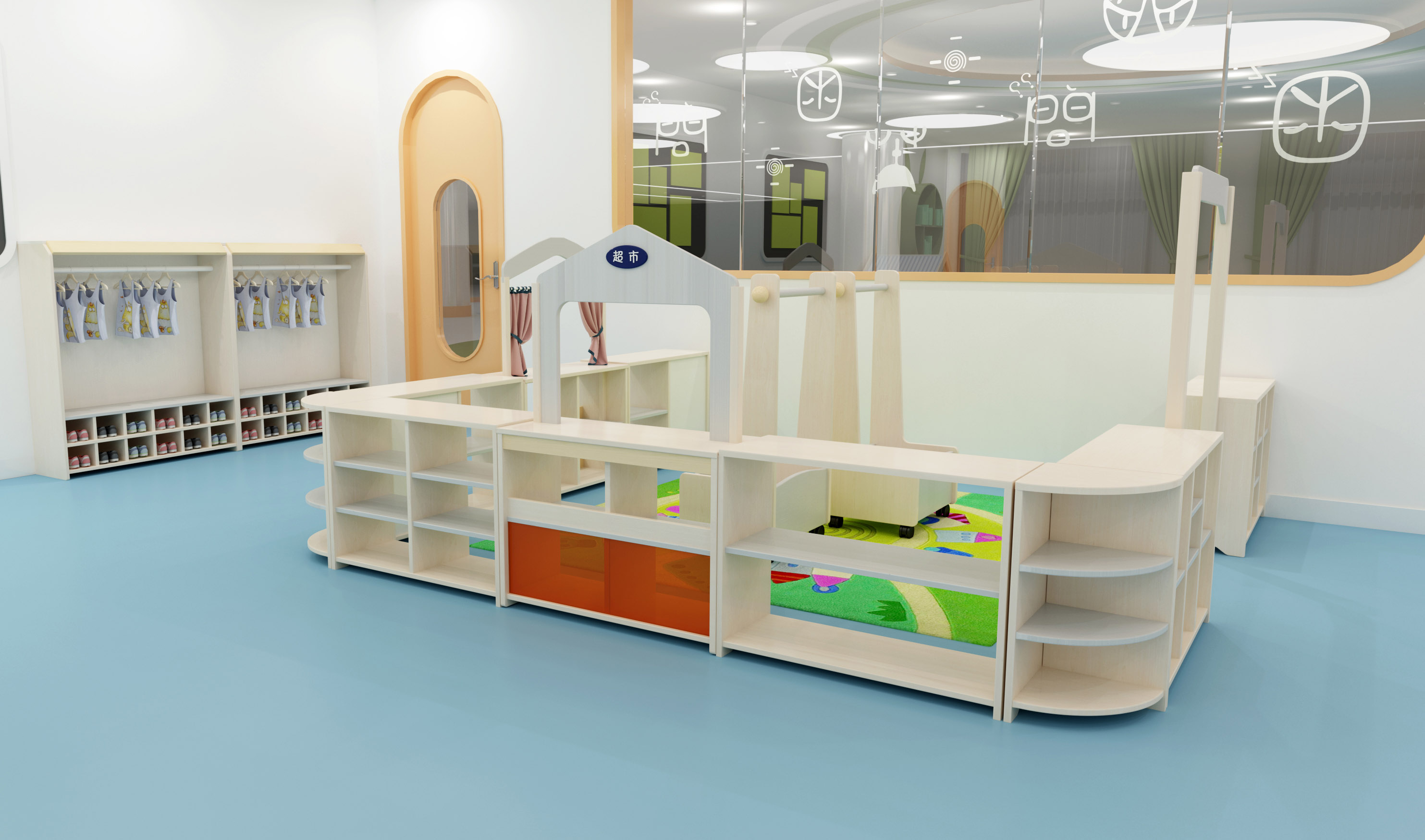 Kindergarten furniture，Nursery and early education furniture，Children's furniture，furniture design ，Customized design of children's furniture，