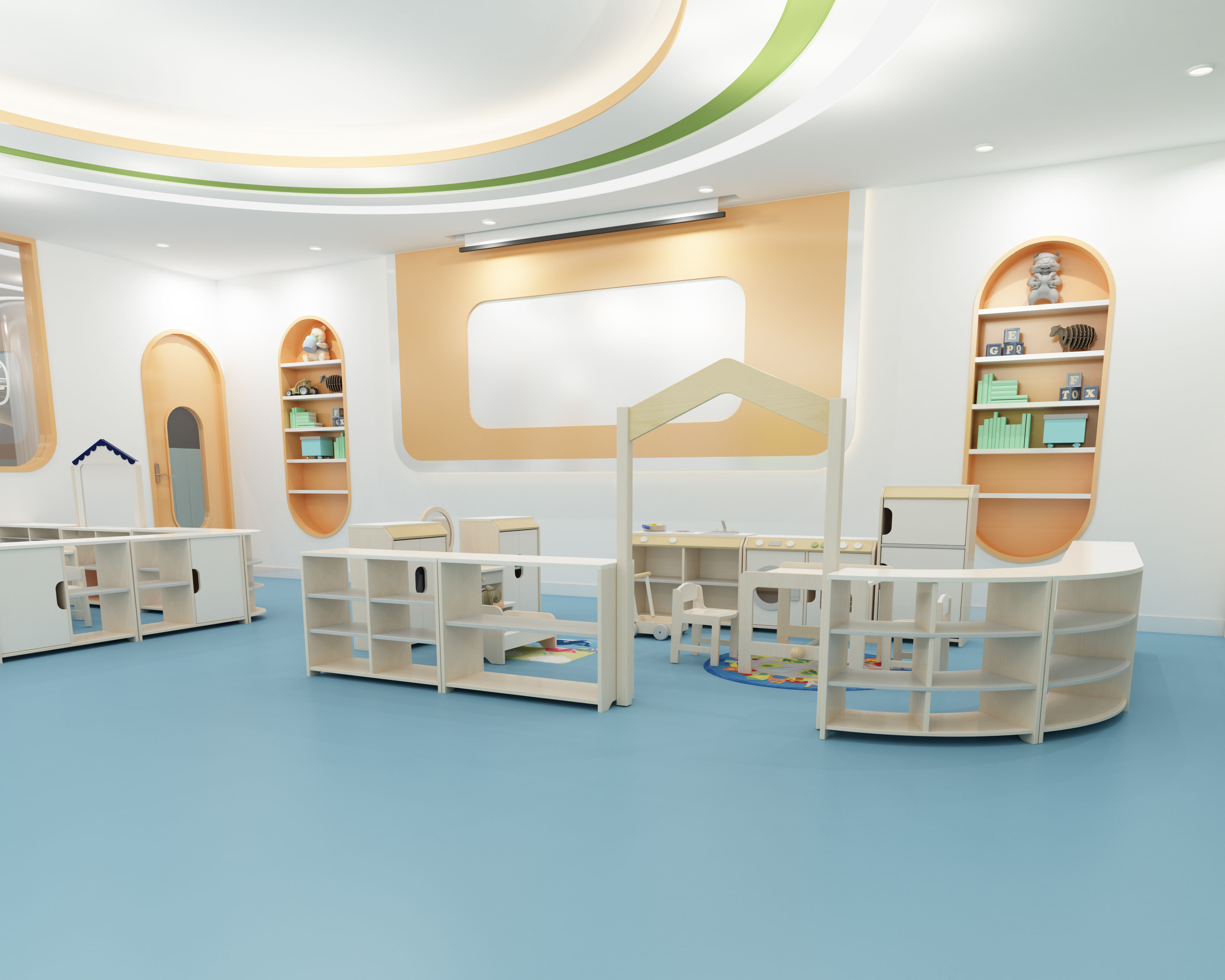 Kindergarten furniture，Nursery and early education furniture，Children's furniture，furniture design ，Customized design of children's furniture，