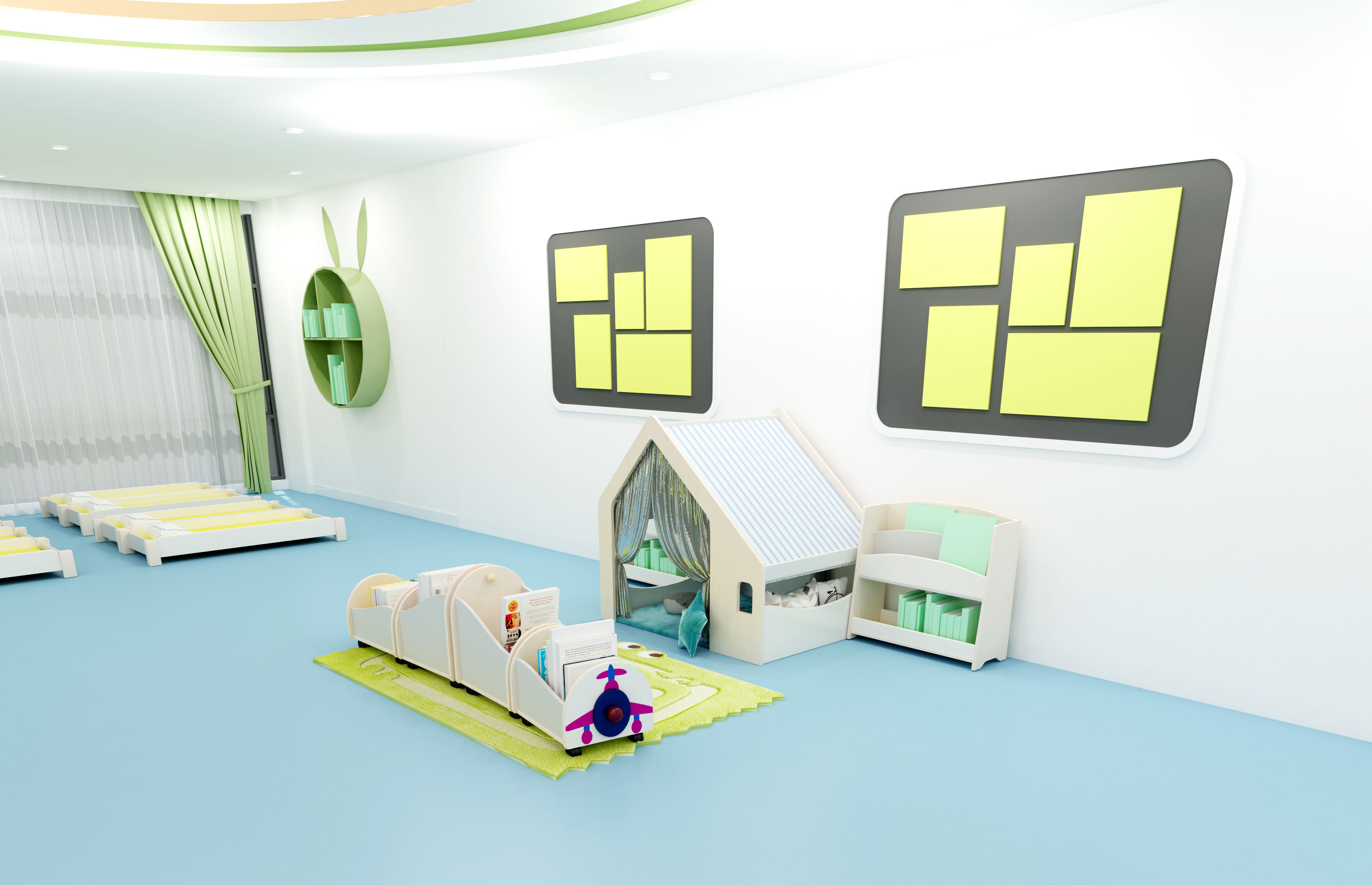 Kindergarten furniture，Nursery and early education furniture，Children's furniture，furniture design ，Customized design of children's furniture，