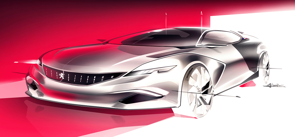 Reproduced car interior hand-painted，