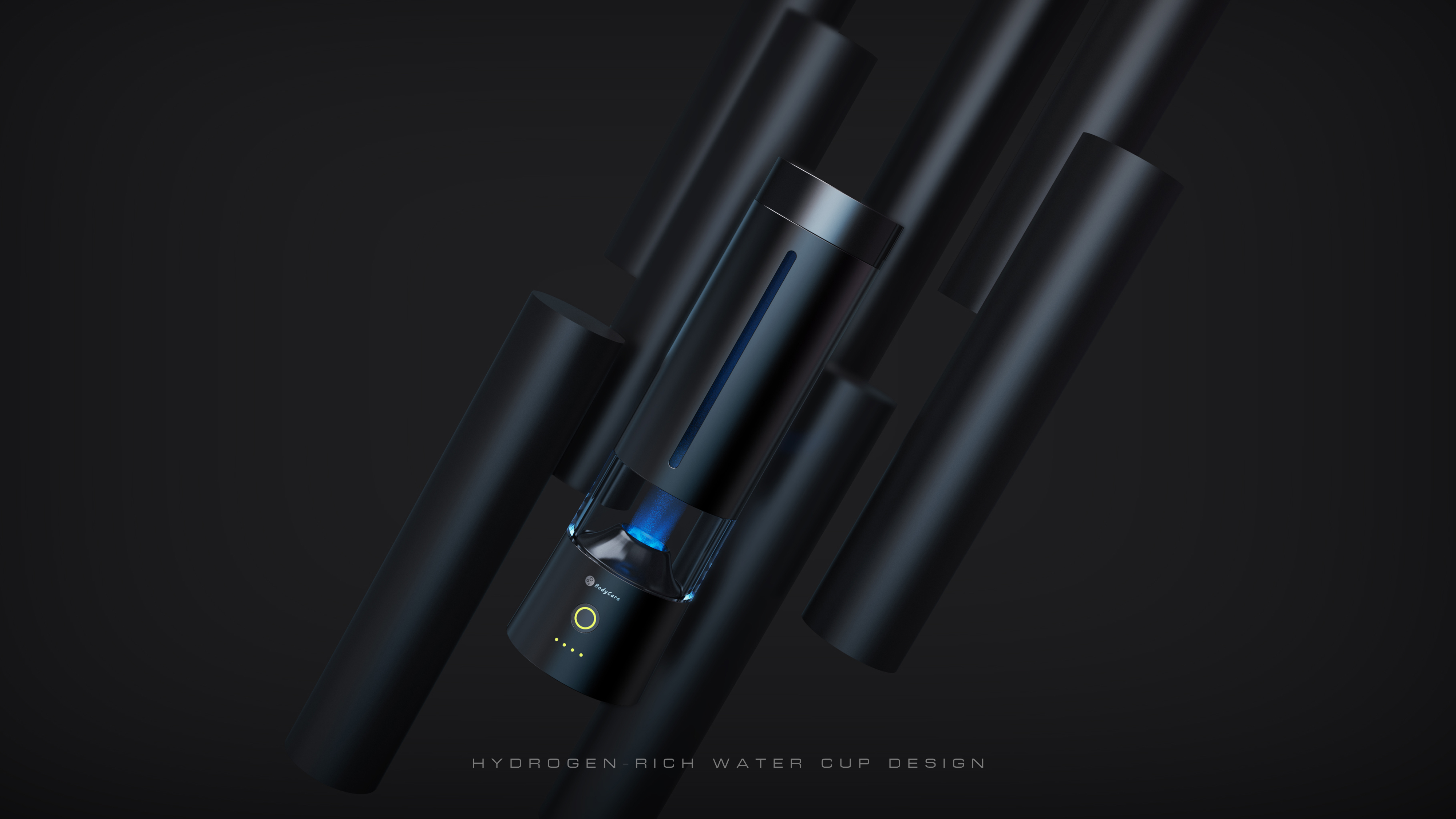 Intelligent water cup, minimalist technology, quality，