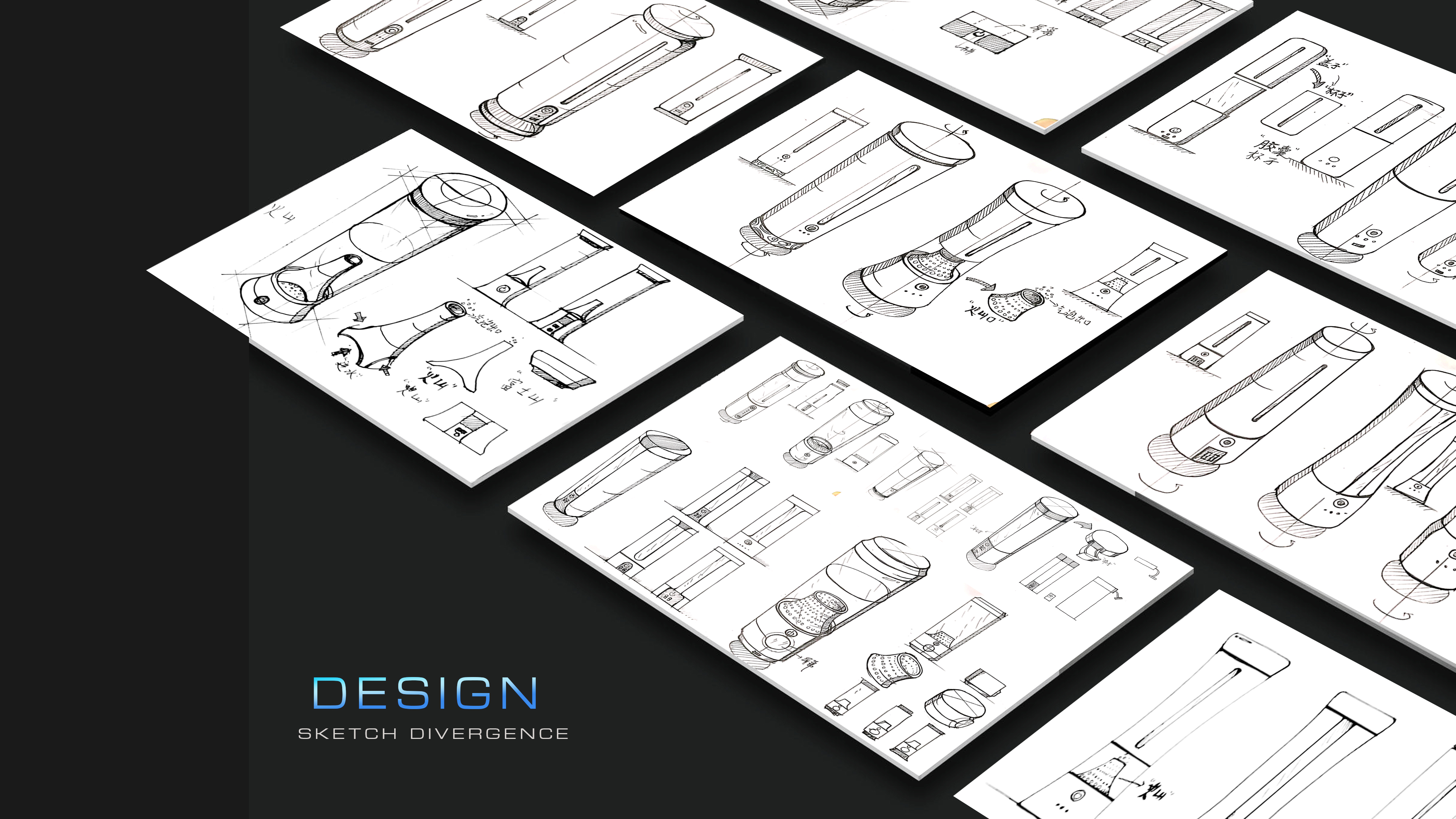 Intelligent water cup, minimalist technology, quality，