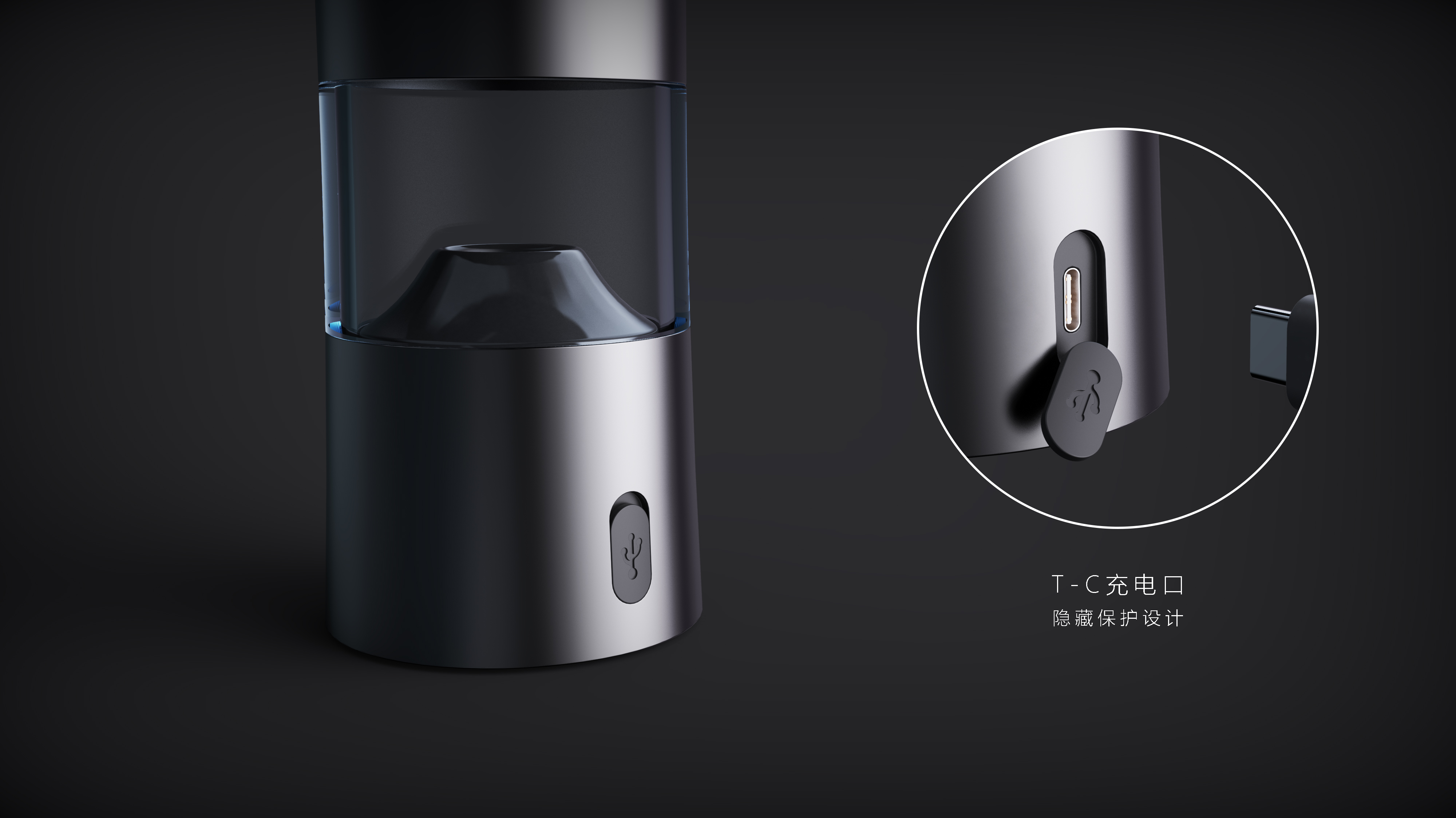 Intelligent water cup, minimalist technology, quality，