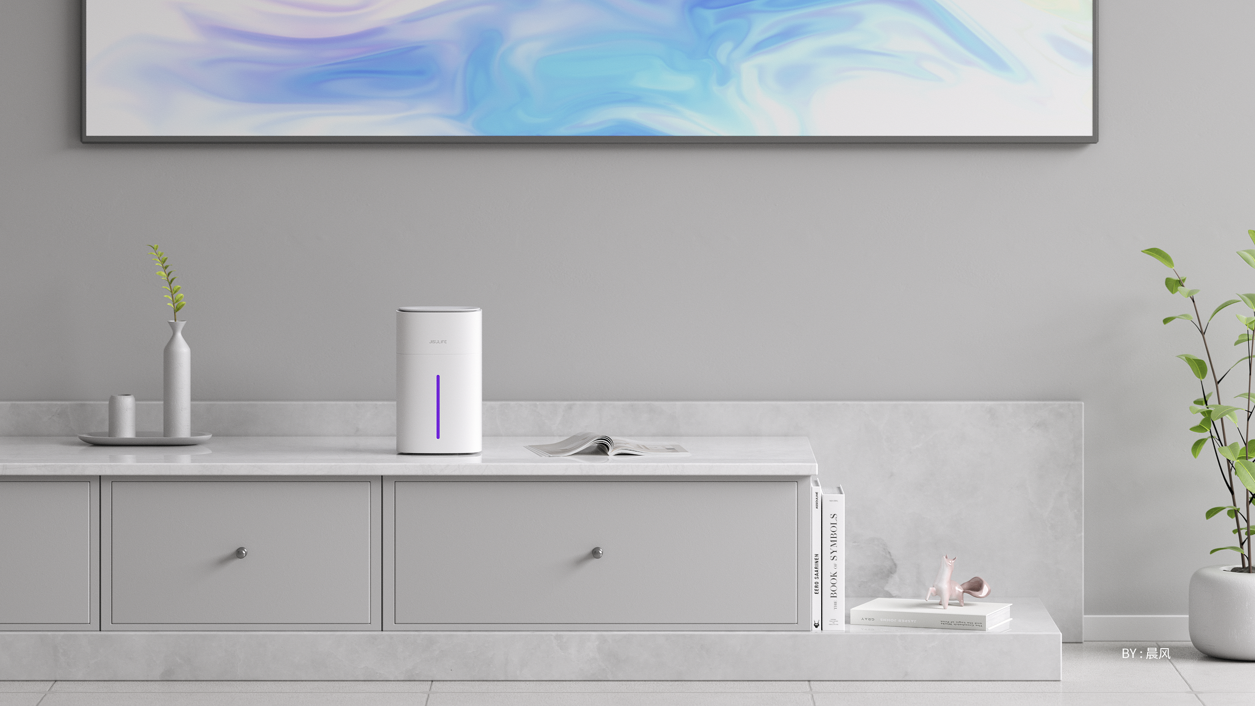 small home appliances，Product rendering，Humidifier，Small fan，c4d，octane，