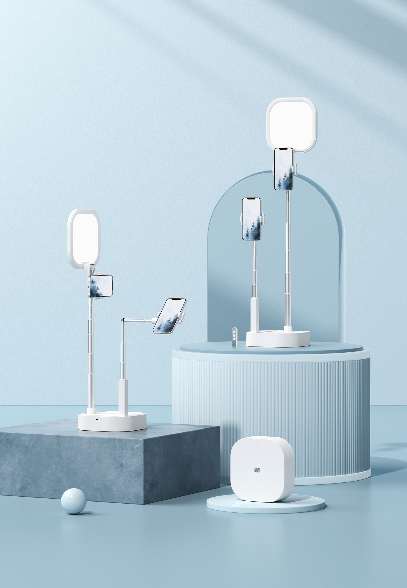 small home appliances，Product rendering，Humidifier，Small fan，c4d，octane，