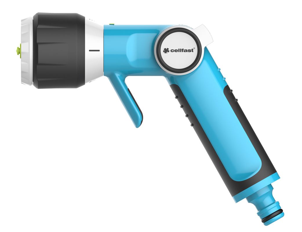 Cellfast，Nozzle，Spray water，Gardening tools，Easy to use，2015 red dot award，Ergoline sprinkler system，safety system，Garden sprinkler，