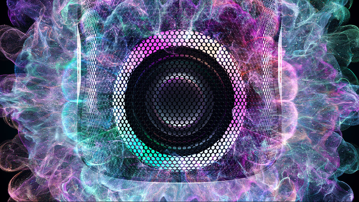 Image design，particle，speaker，