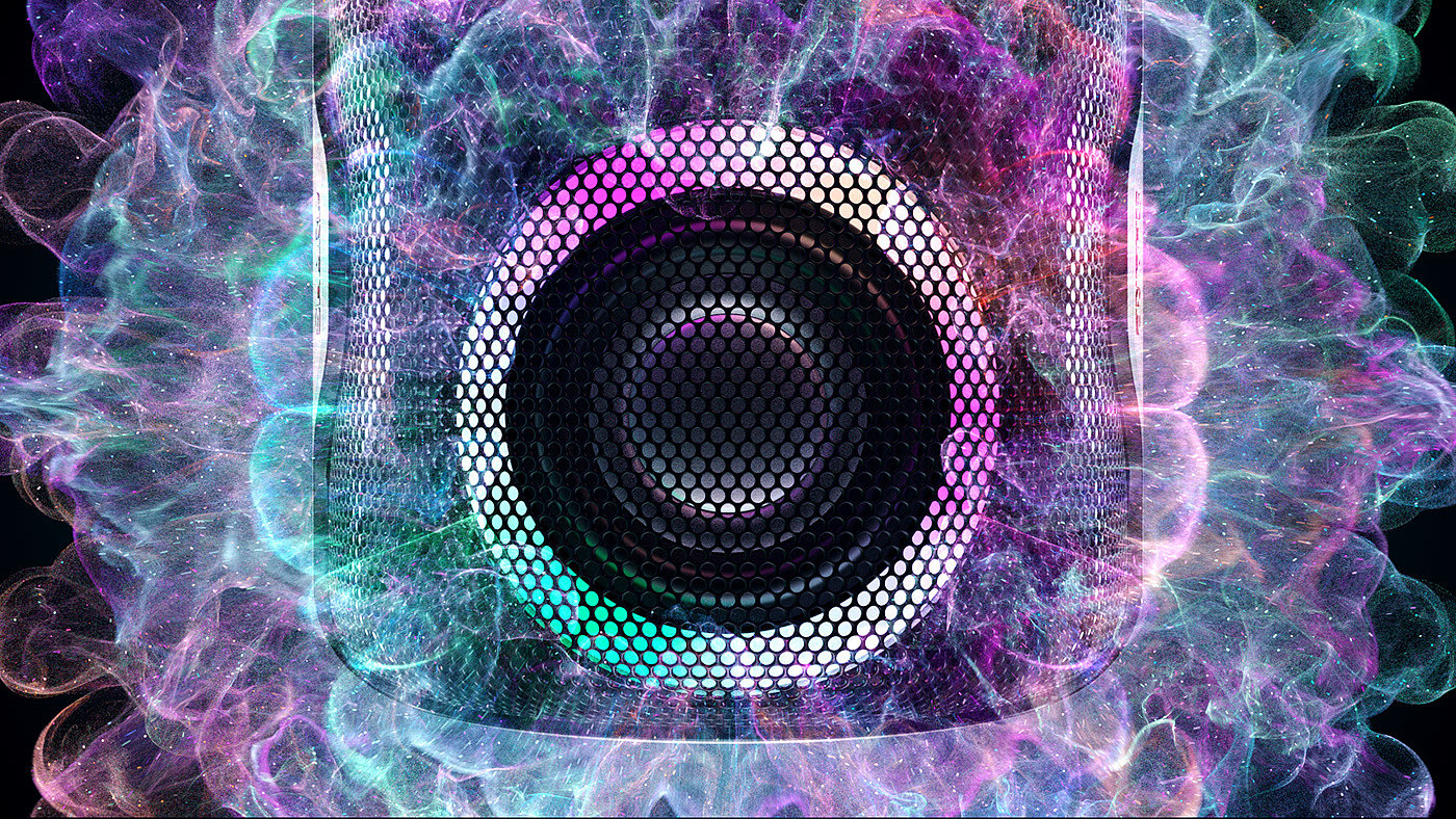 Image design，particle，speaker，