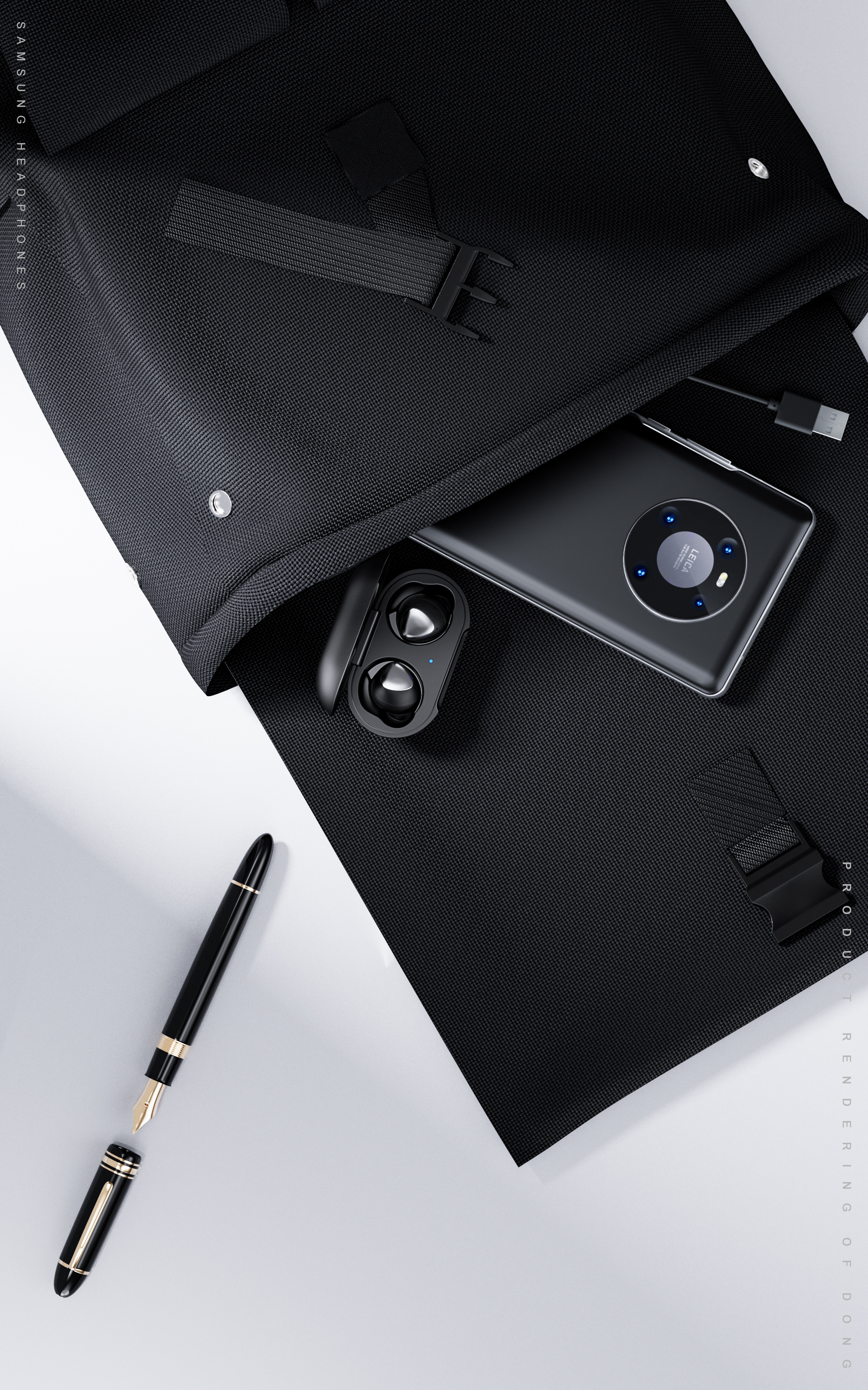 keyshot，ps，Render，product，headset，3c，three-dimensional，scene，