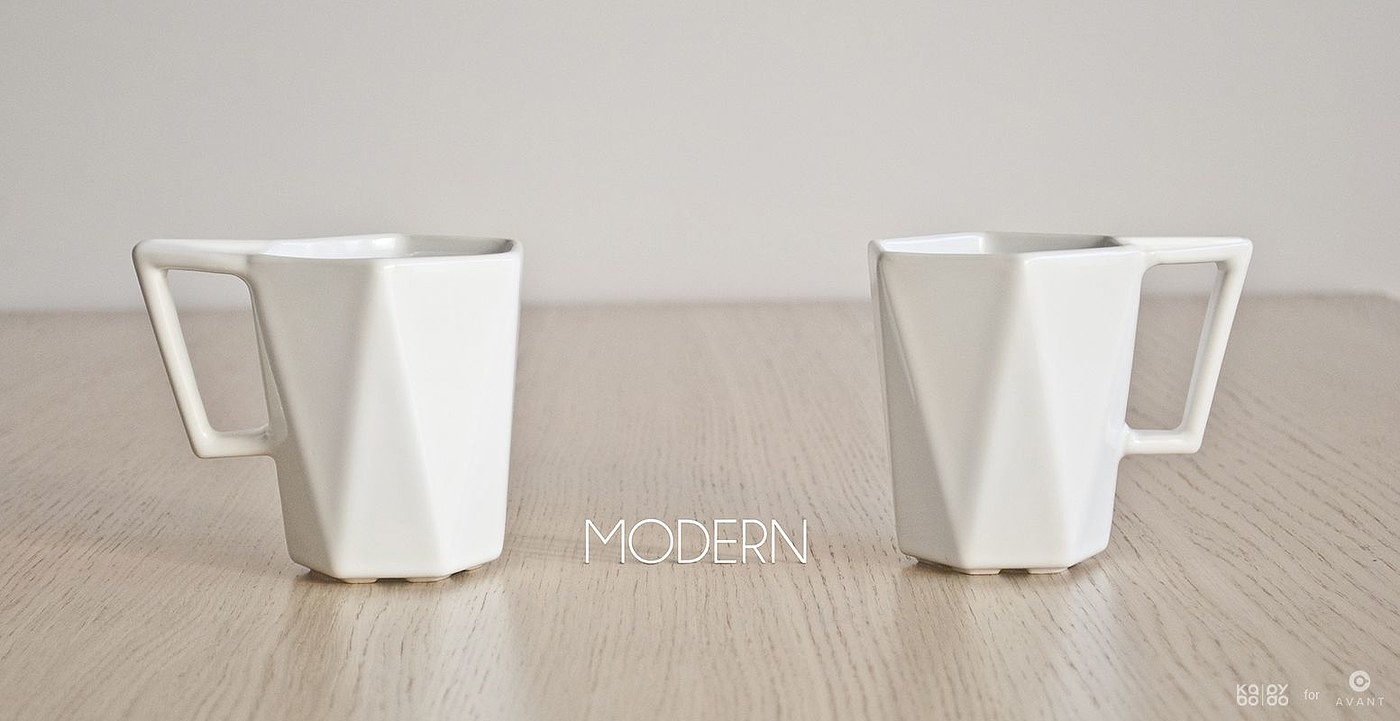 Water cup，glass，ceramics，Modern style，inspiration，Architectural geometric modeling，Easy to clean，Angular shape，