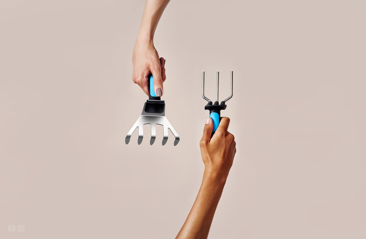 Potted plants，Shovel，Cellfast，Plastic，Metal，plant，suit，Small tools，gardening，gardens，