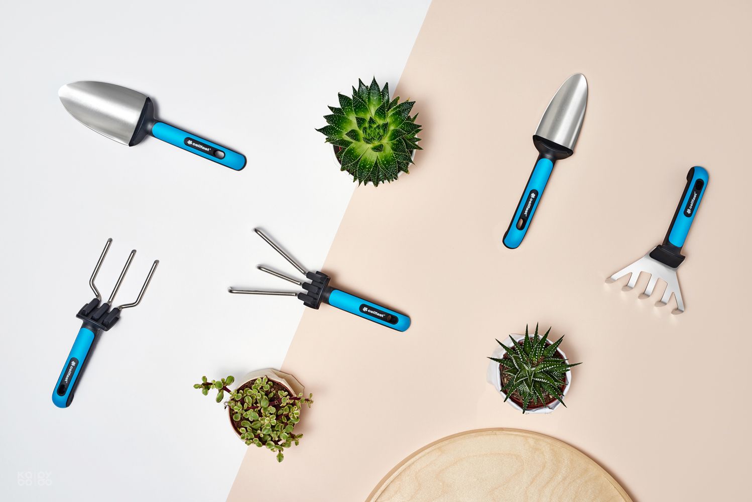 Potted plants，Shovel，Cellfast，Plastic，Metal，plant，suit，Small tools，gardening，gardens，