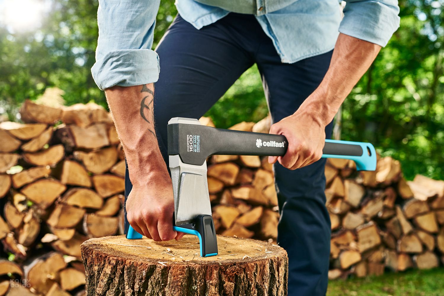 Metal，steel products，compound material，non-slip，suit，axe，2017if Award，Cellfast，