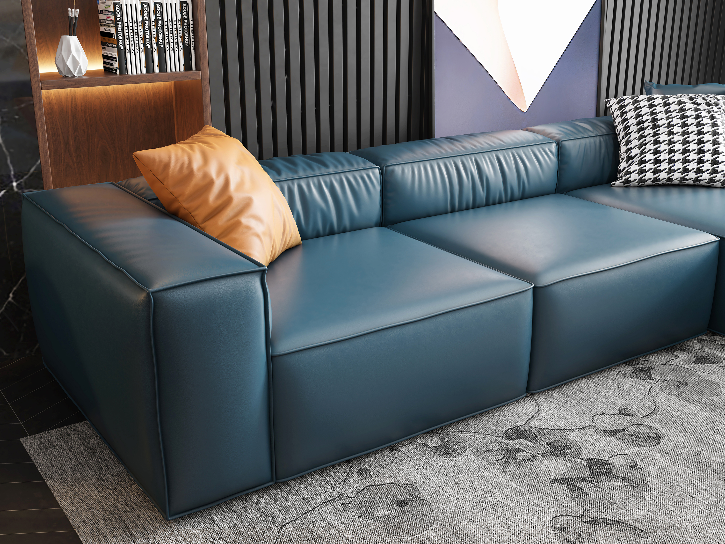 Sofa modeling and rendering animation tutorial，Furniture product design，Creative design，Design，designer，master，Antique Valley fragrance，product design，