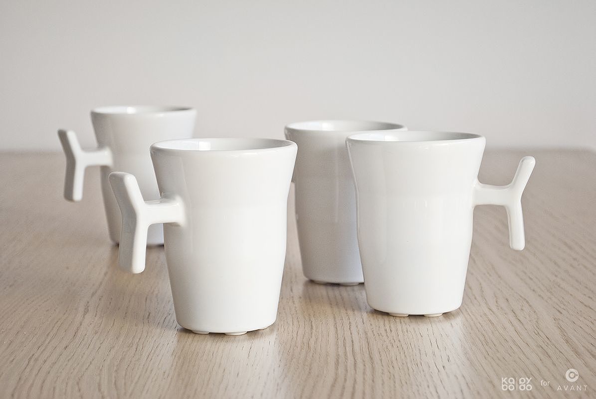 分叉，TWIGGY杯子，Avant，白色，水杯，杯子，树枝，极简主义，陶瓷，