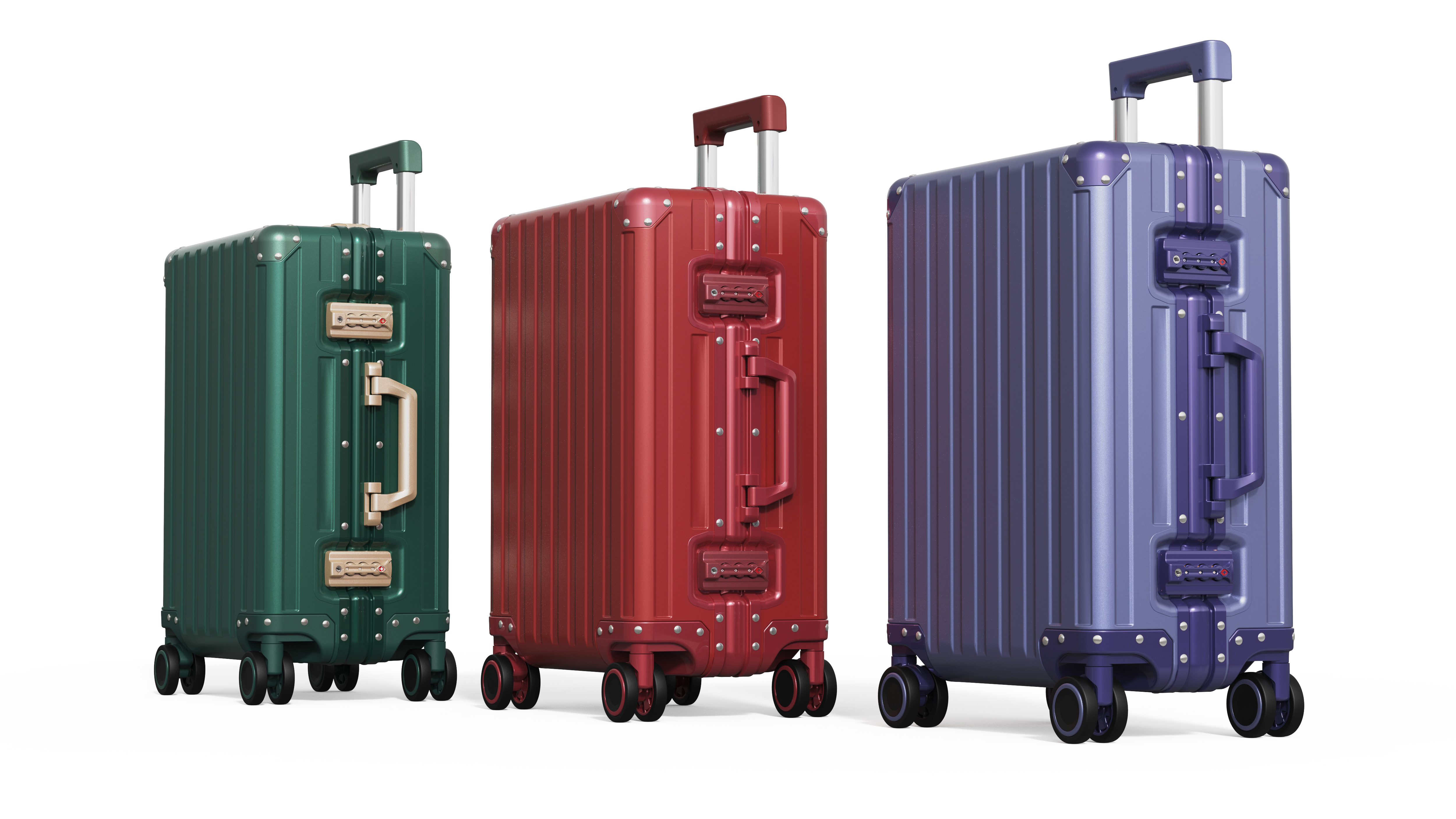 Aluminum magnesium alloy Satchel，Aluminum magnesium alloy pull rod box，trunk，