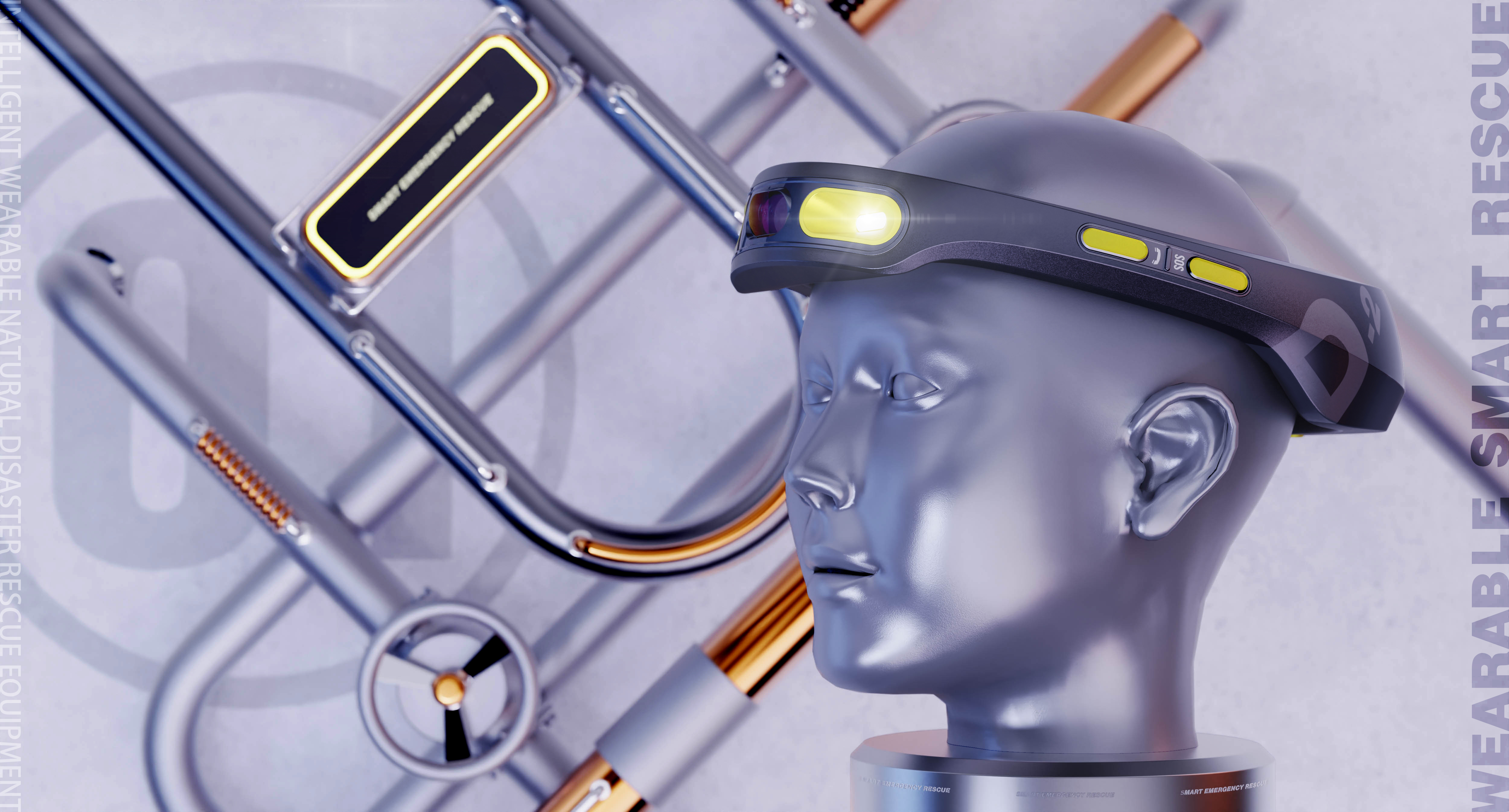 product design，industrial design，Smart wear，Emergency rescue，