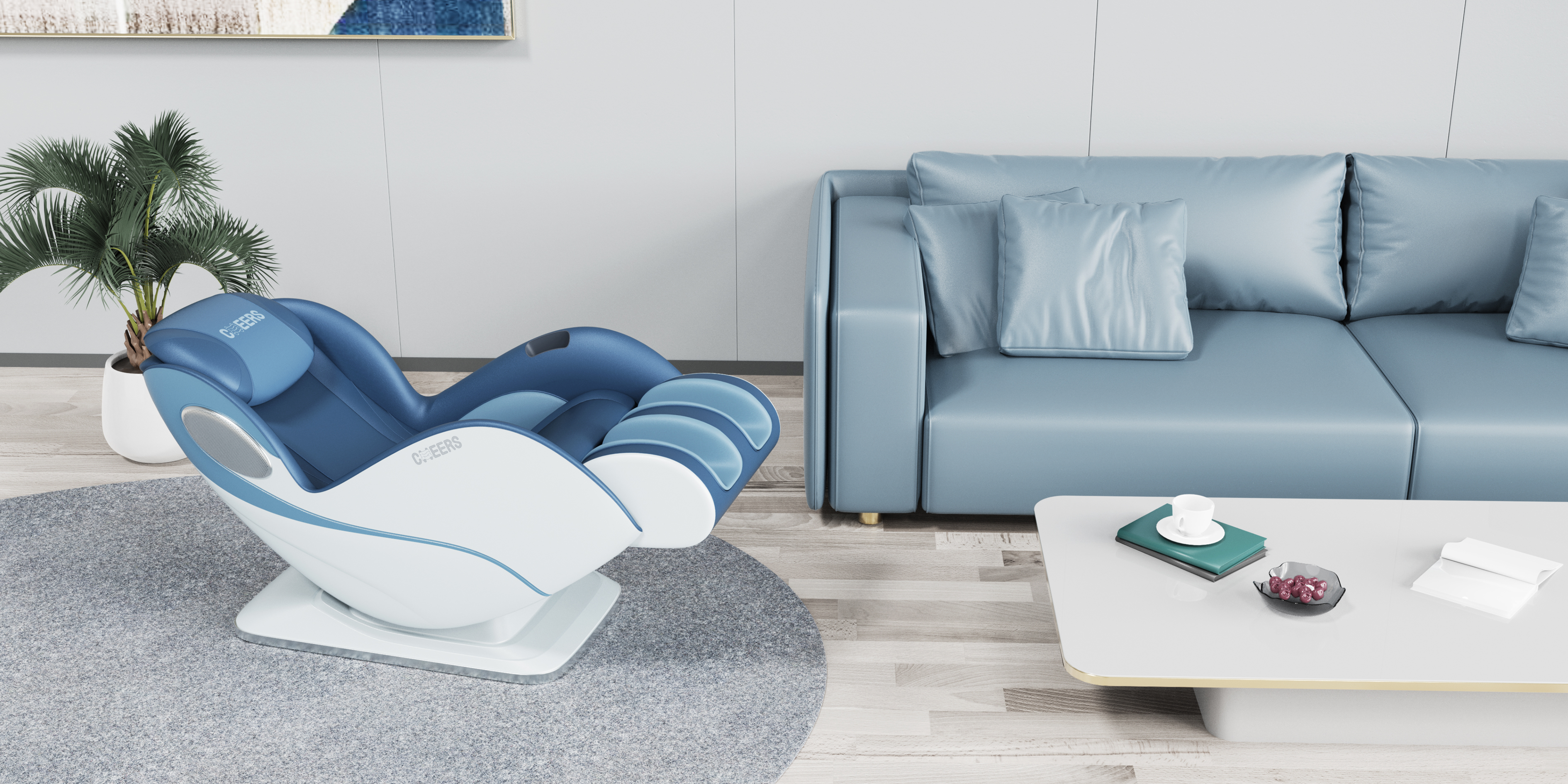 User Research，market analysis，Trend Research，User experience analysis，Product definition，Appearance design，Massage chair，