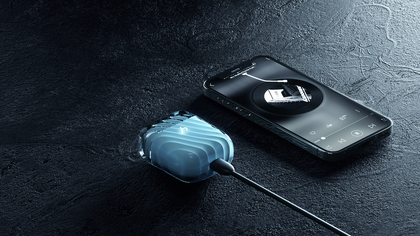 tws，headset，product design，industrial design，id，Bicolor，