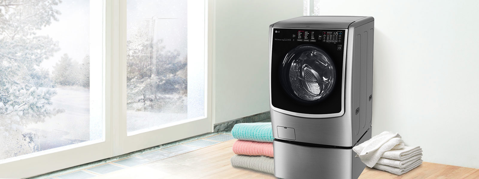 lg，WDRH053D7HW，Washing machine，Dual engine synchronization，