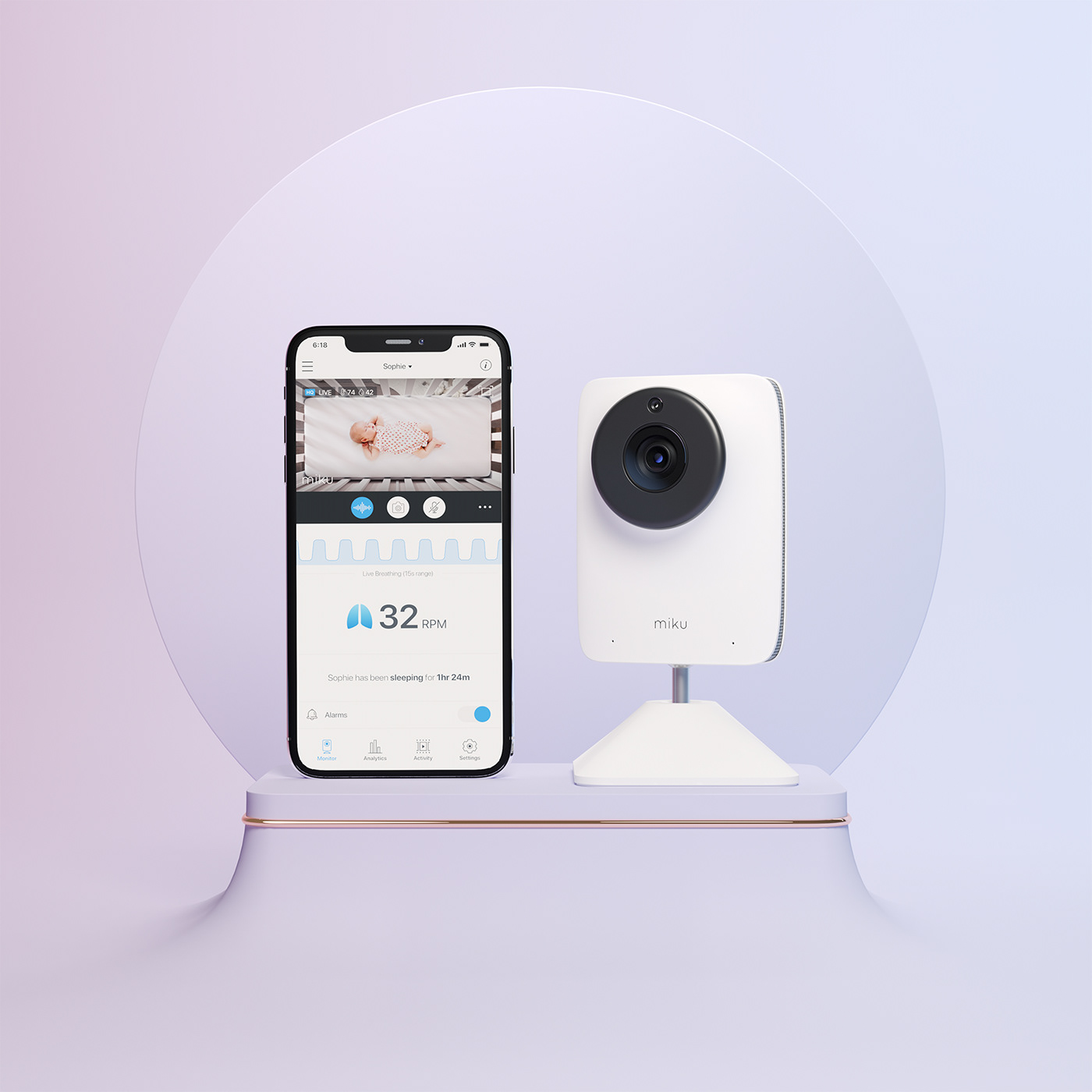 monitor，baby，3d，