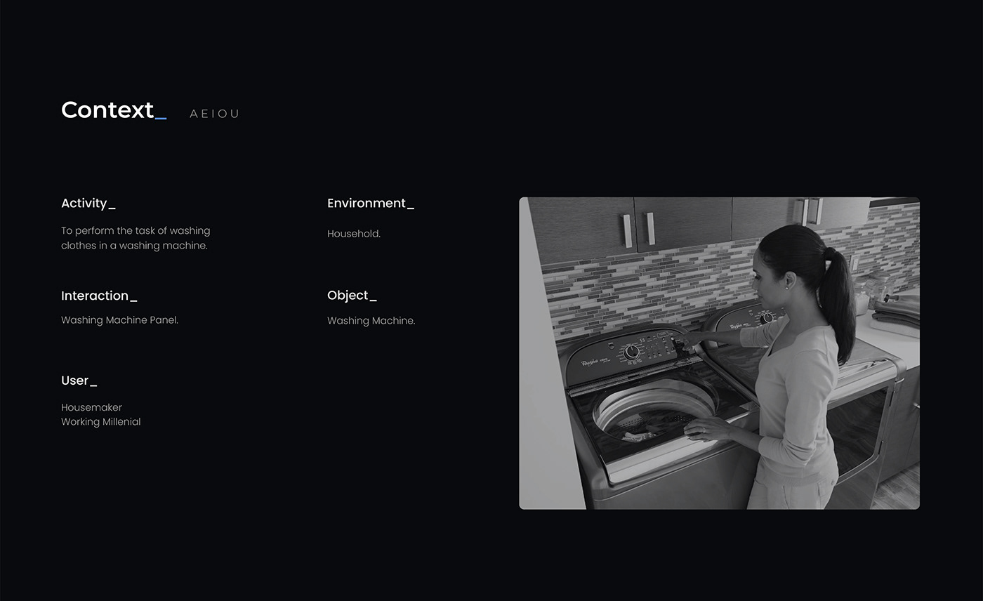 Washing machine，Man machine interface design，Knob type，