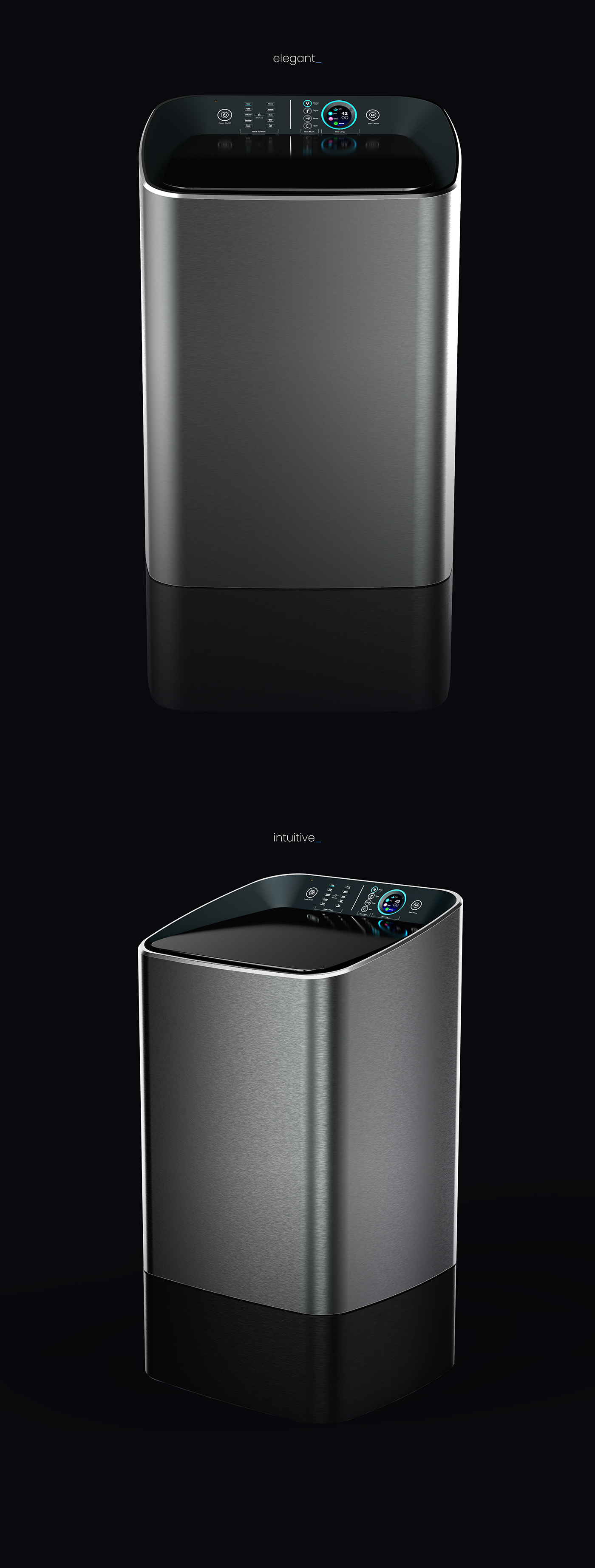 Washing machine，Man machine interface design，Knob type，