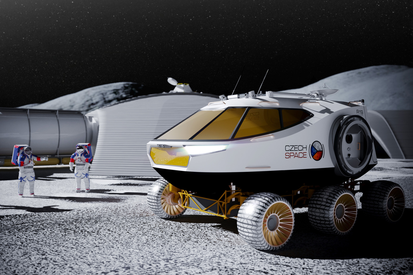 Lunar base，Metaverse lunar base，Mars rover，