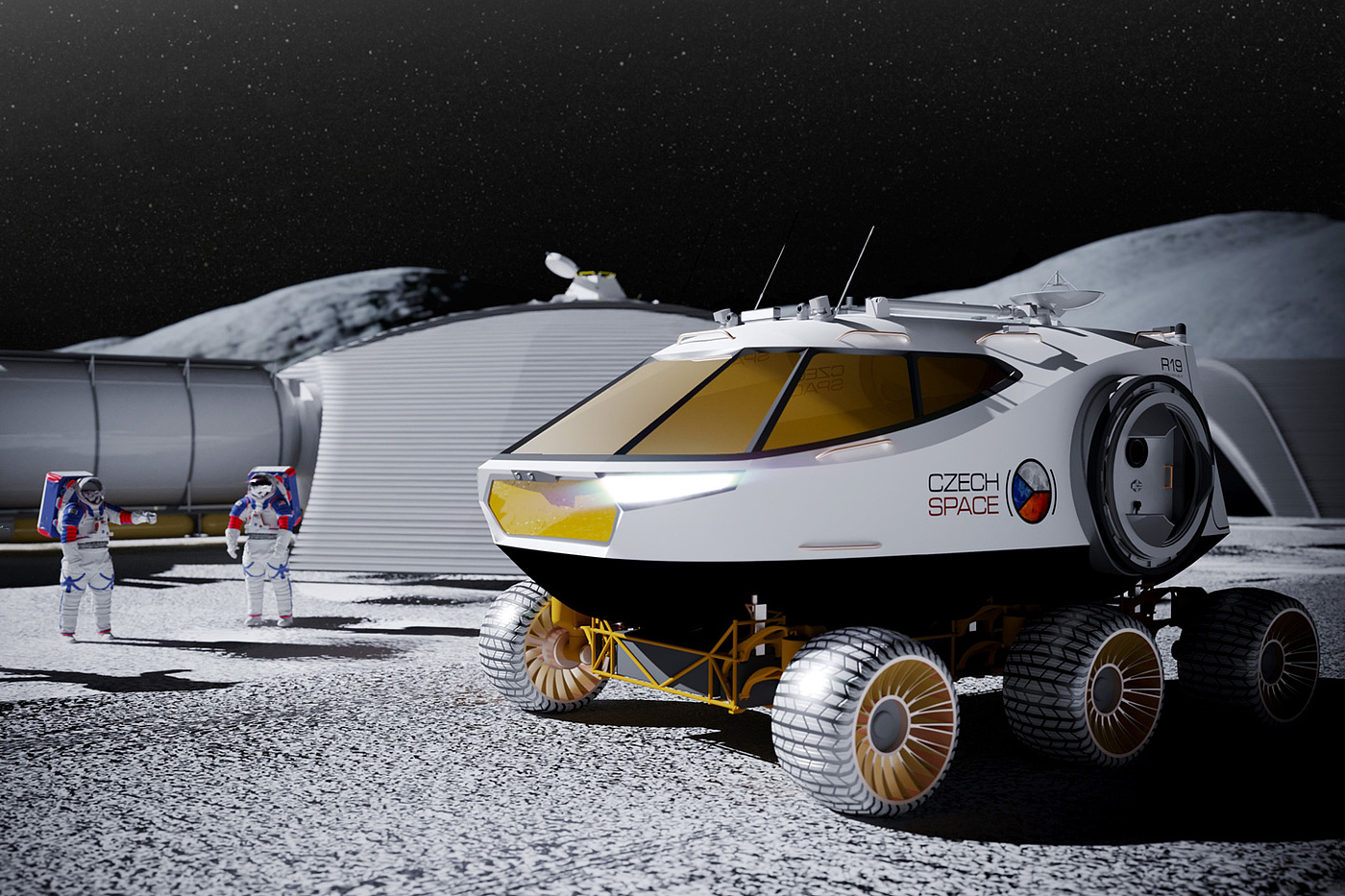 Lunar base，Metaverse lunar base，Mars rover，
