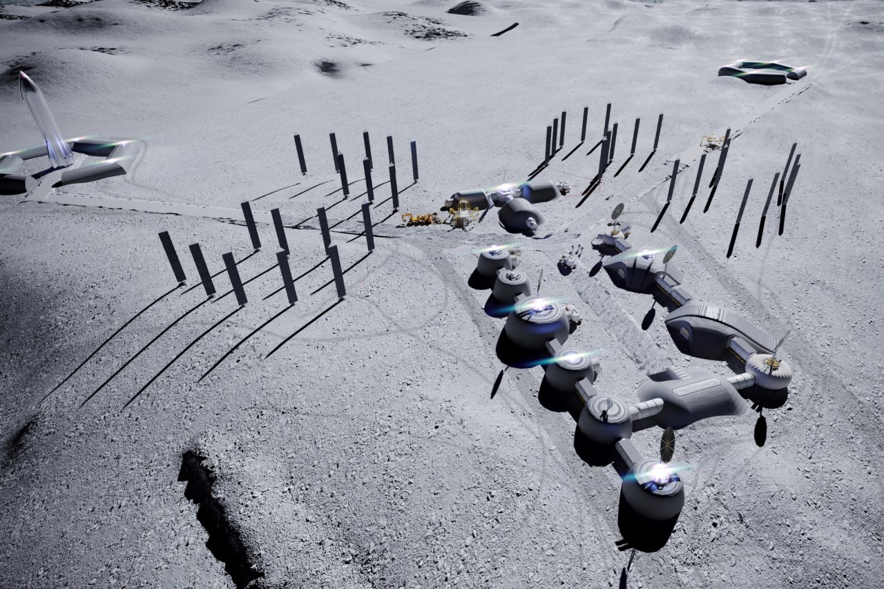 Lunar base，Metaverse lunar base，Mars rover，