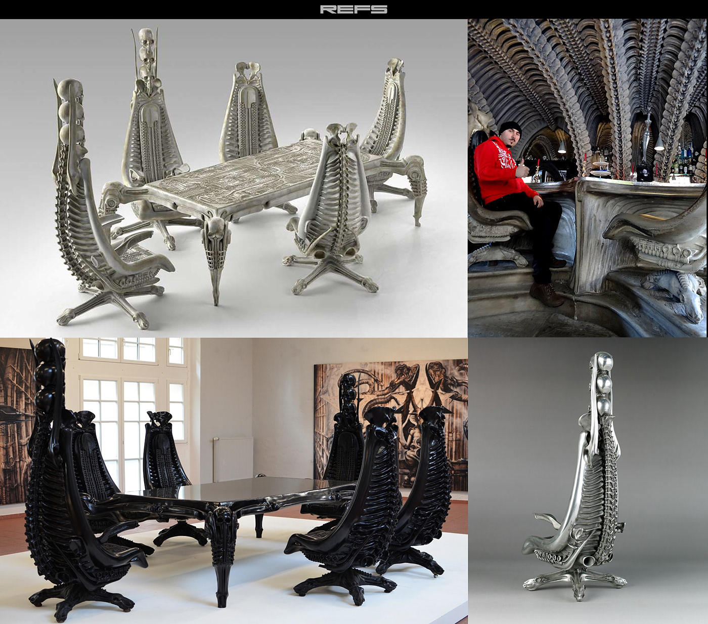 Bone chair，conceptual design，Strut bone，Skeleton throne，