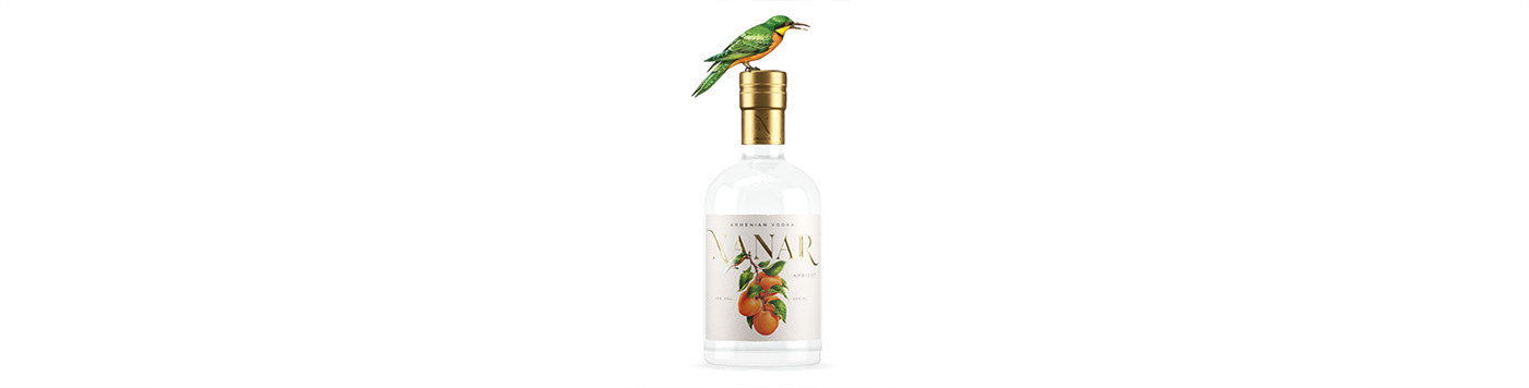 packing design，Nanar，Wine packaging，Vodka，