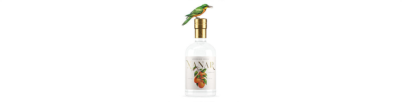 packing design，Nanar，Wine packaging，Vodka，