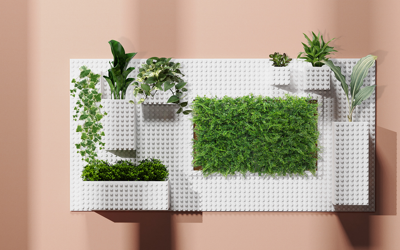 Lego，Botany，indoor，assemble，vase，